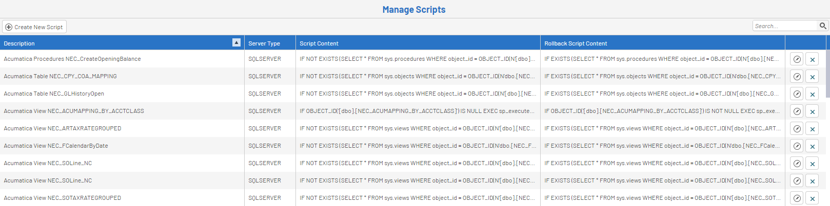 Global Scripts