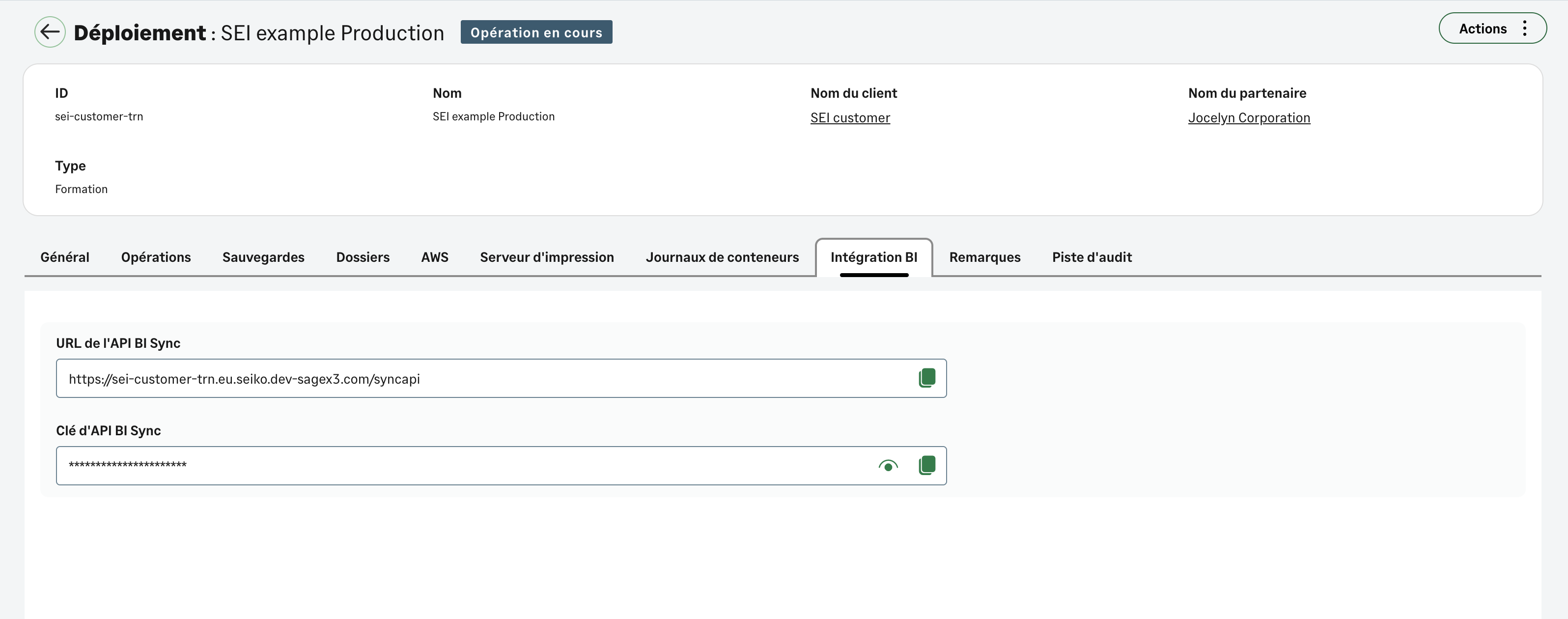 Locate BI Sync API