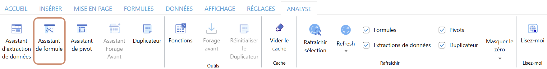 Assistant de formule