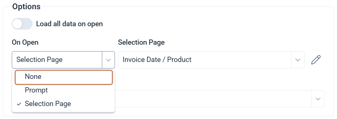 Remove Selection Page