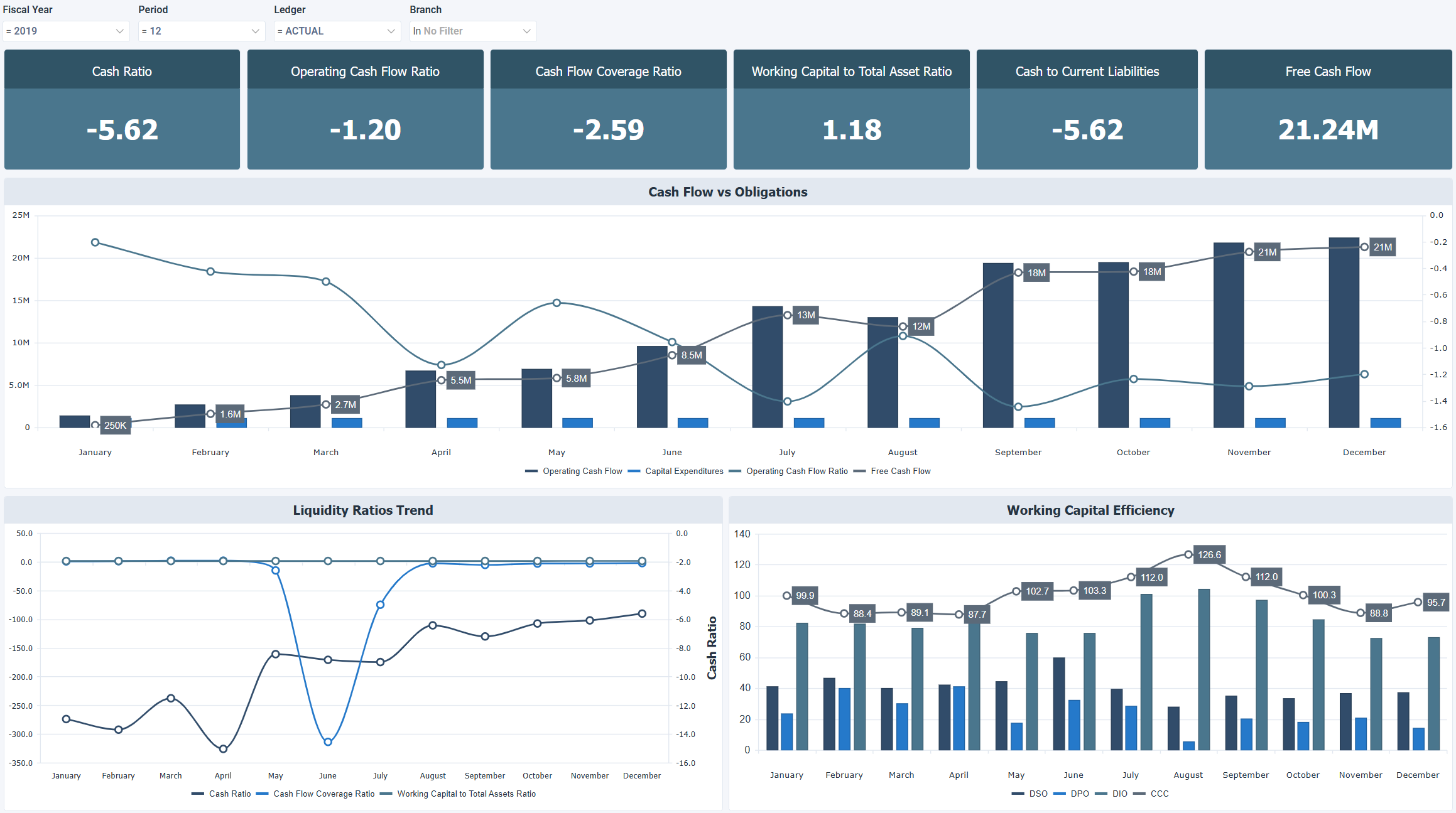 OLAP - Cash Flow & Burn Analysis